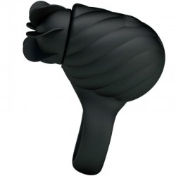 anneau en silicone française pretty love avec rotation noire_4