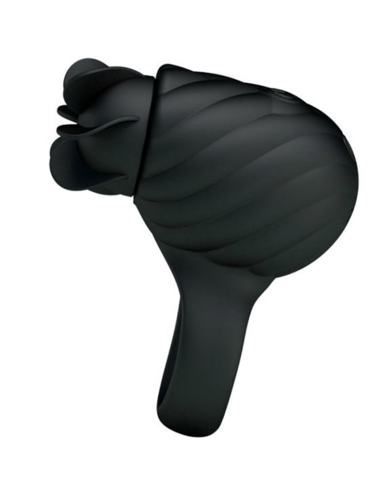 anneau en silicone française pretty love avec rotation noire_4