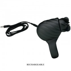 anneau en silicone française pretty love avec rotation noire_8