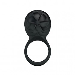 anneau en silicone française pretty love avec rotation noire_9