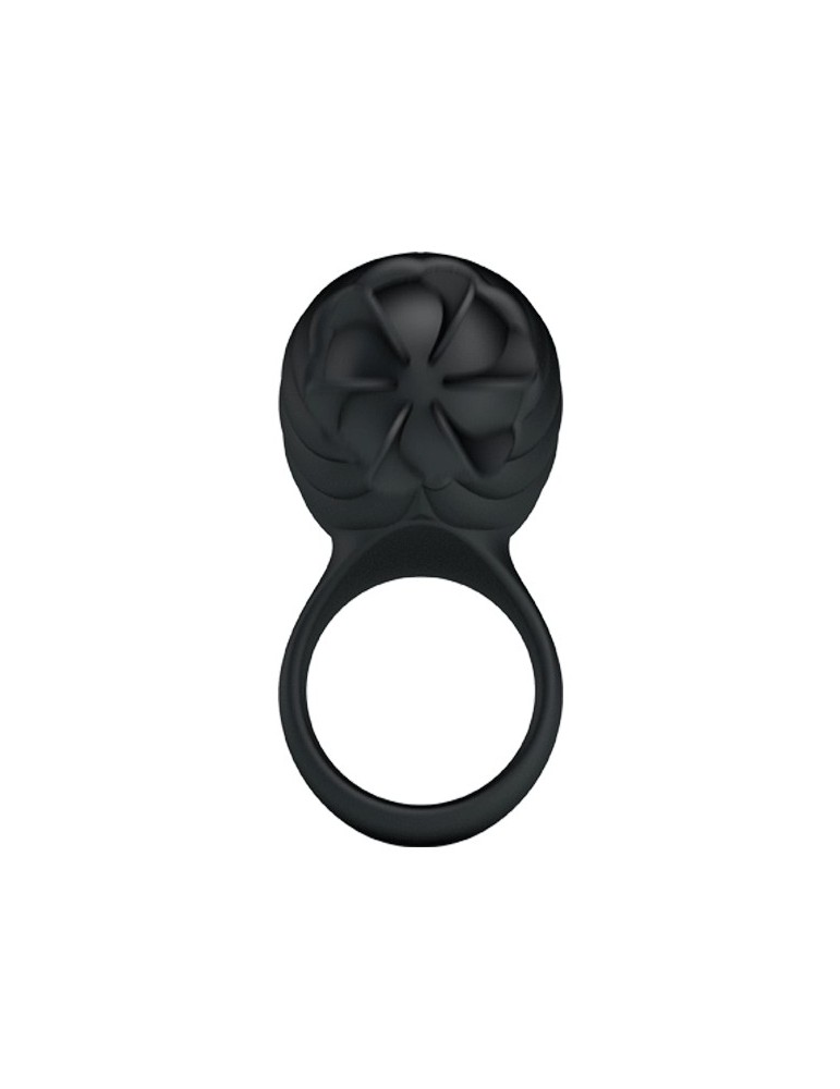 anneau en silicone française pretty love avec rotation noire_9