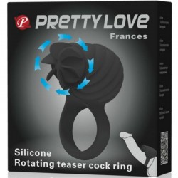 anneau en silicone française pretty love avec rotation noire_10