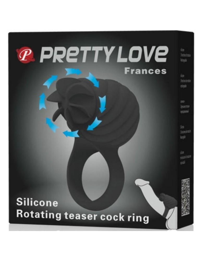 anneau en silicone française pretty love avec rotation noire_10