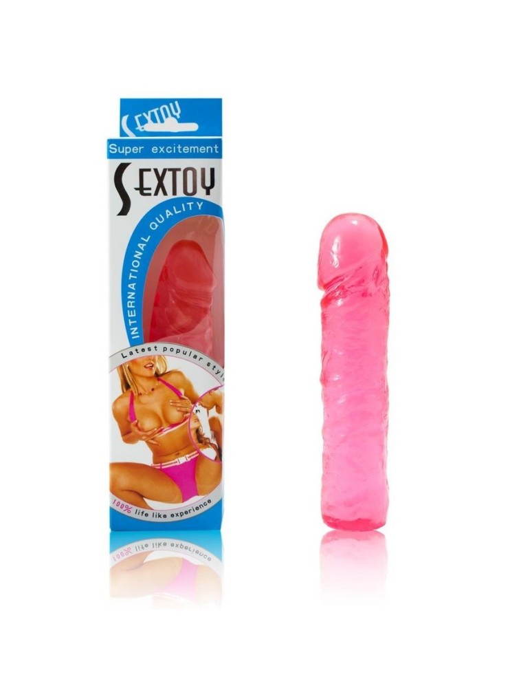gode réaliste rose super excitation 16,3cm