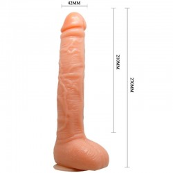 stimulateur de point-g gode réaliste vibration pénis 21 cm_3