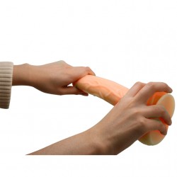 gode réaliste vibrant de pénis courbé avec vibration_3