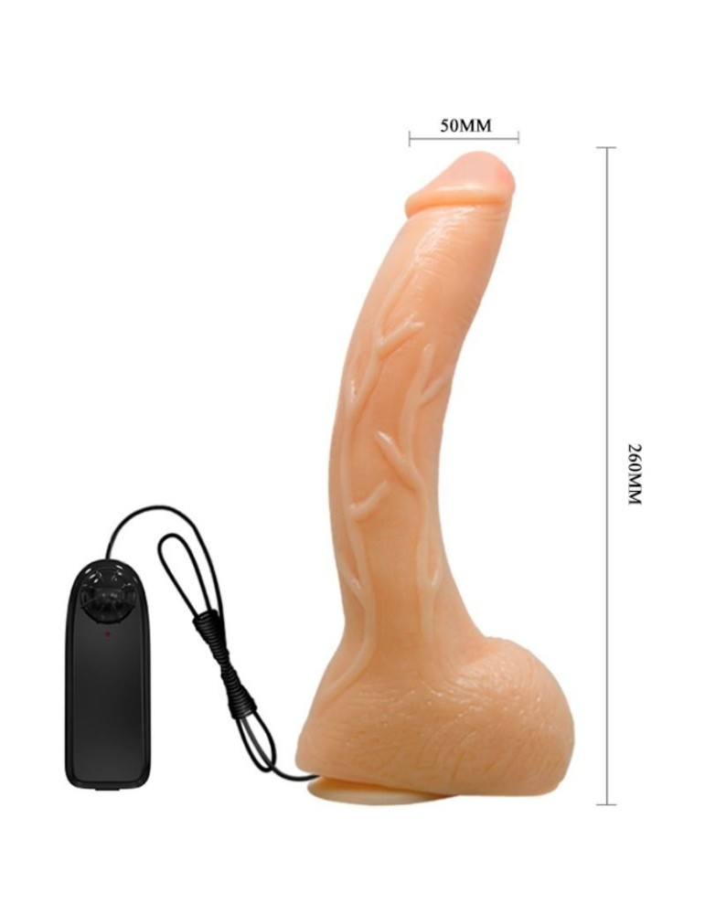 gode réaliste vibrant de pénis courbé avec vibration_6