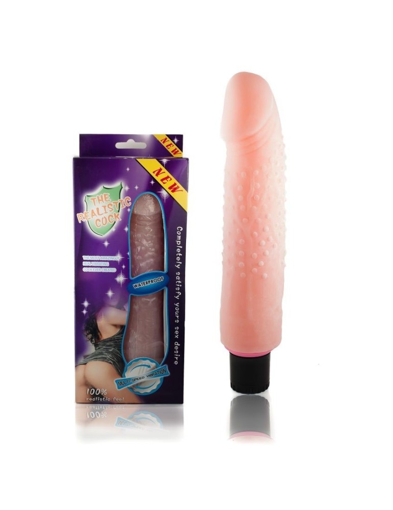 vibromasseur love clone 21cm à pois naturels