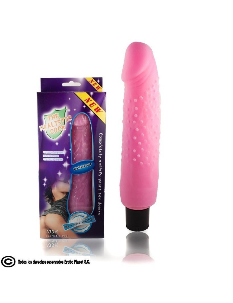 vibromasseur love clone 23cm à pois roses_2