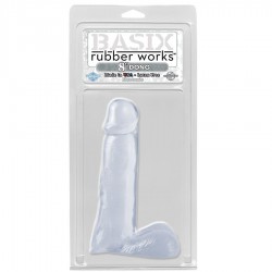 basix rubber works pénis 19 cm transparent