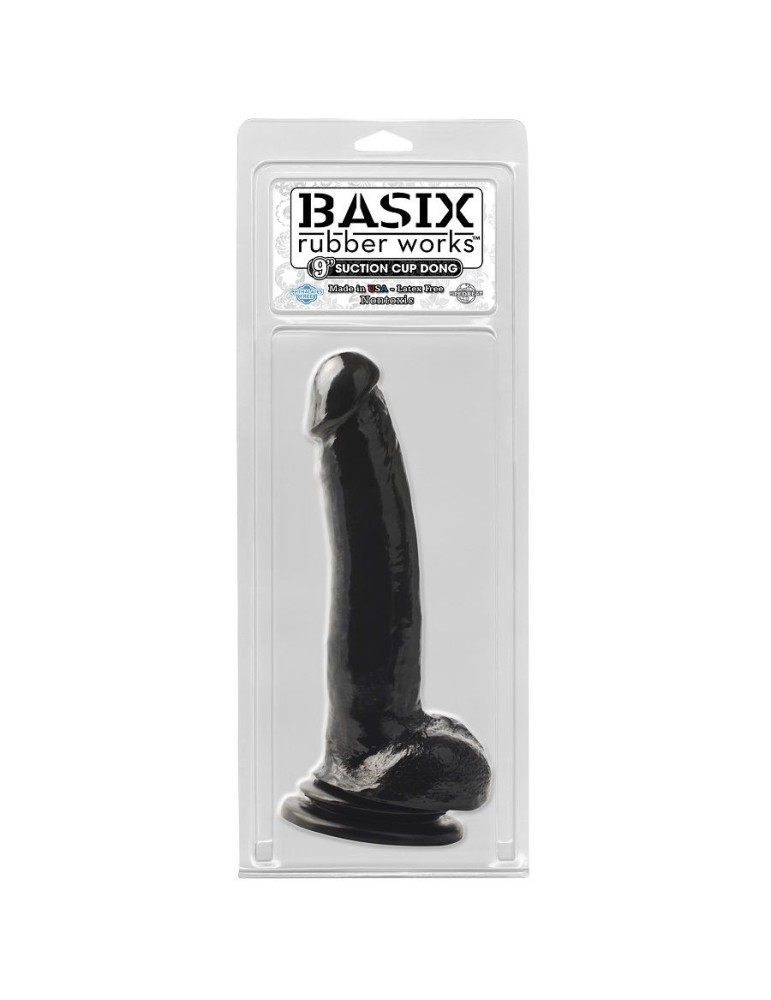 basix jelly penis noir succion 22 cm
