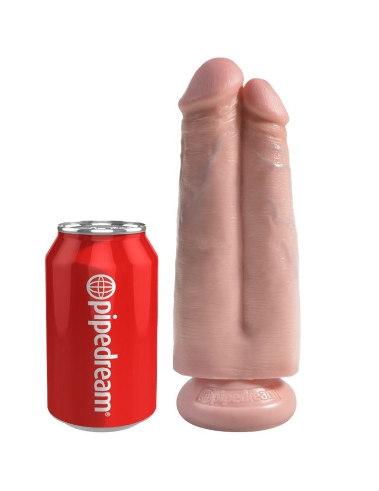 king cock strap-on double pénis 19,1 cm_2