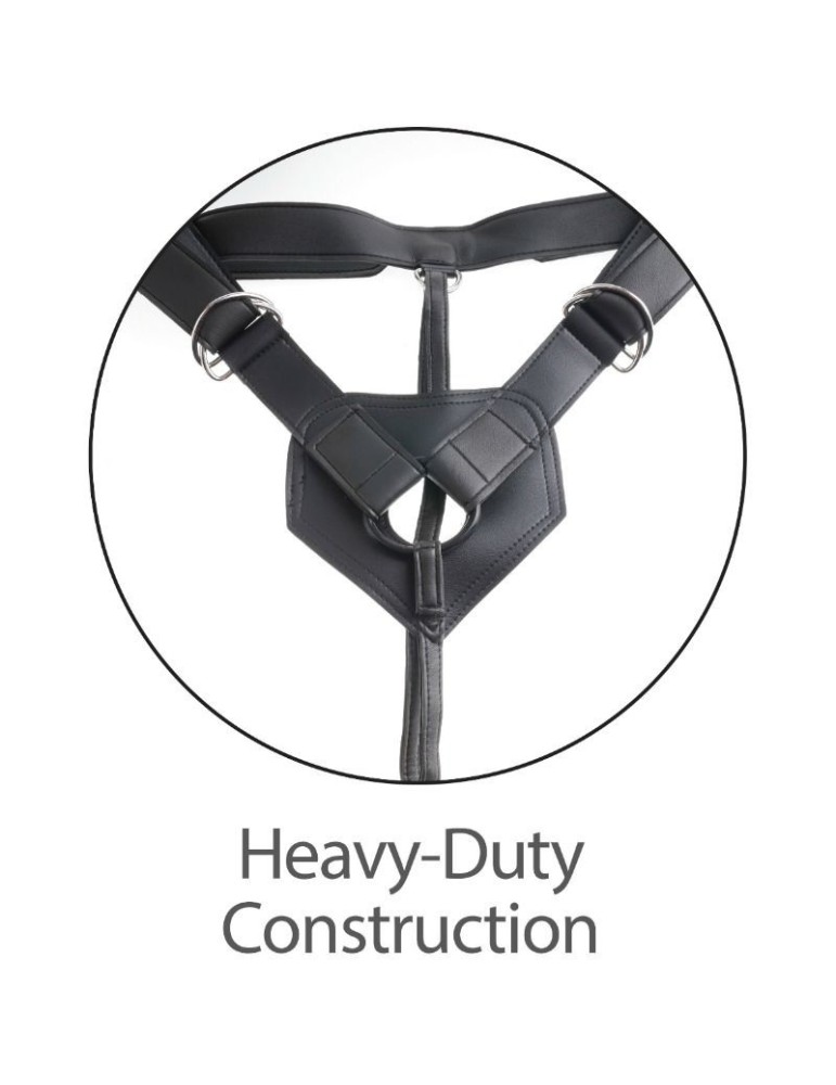 king cock strap-on double pénis 19,1 cm_7