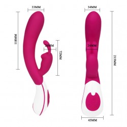 pretty love smart - vibromasseur rechargeable avec lapin vincent_8