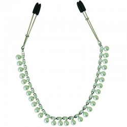 pinces à tétons à chaîne de perles sportsheets minuit