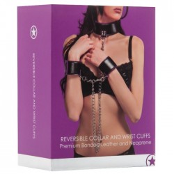 collier et menottes réversibles - lilas