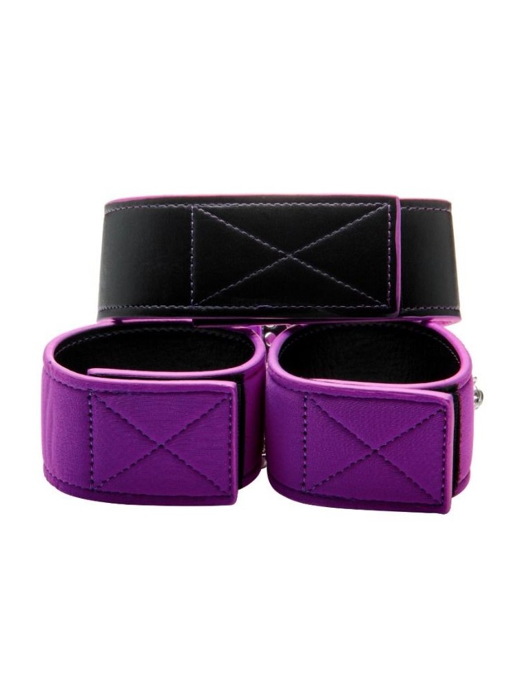 collier et menottes réversibles - lilas_3