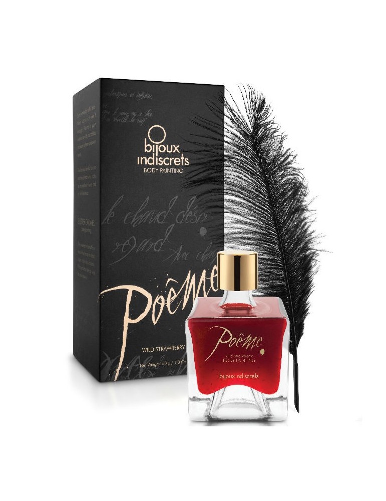 peinture comestible poème édition limitée cerise