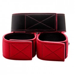 col et menottes réversibles - rouge_3