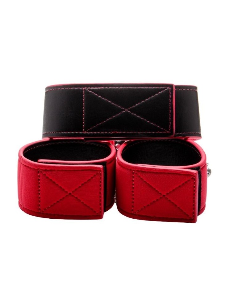 col et menottes réversibles - rouge_3