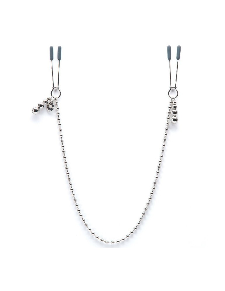 cinquante nuances de gris plus foncé à ma merci pinces à tétons en chaîne perlée