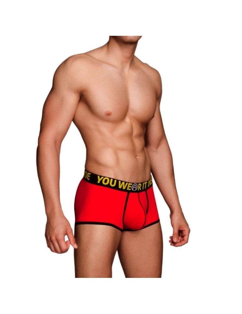 Macho - ms078 boxer de sport court rouge taille