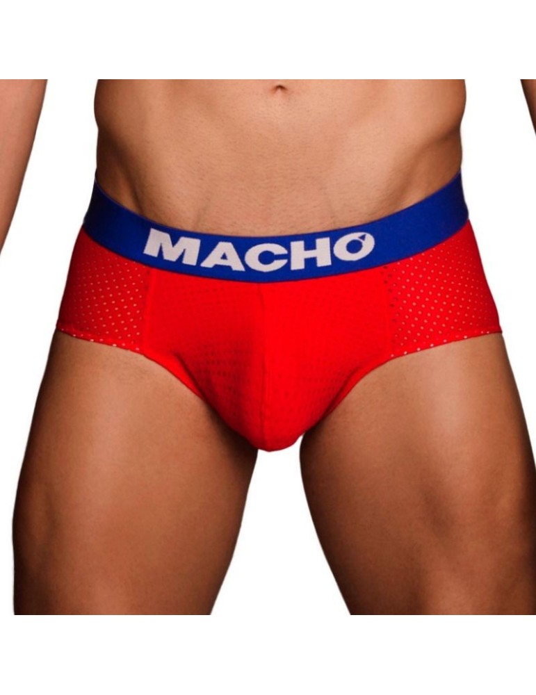 homme - ms080 culotte de sport rouge taille_2