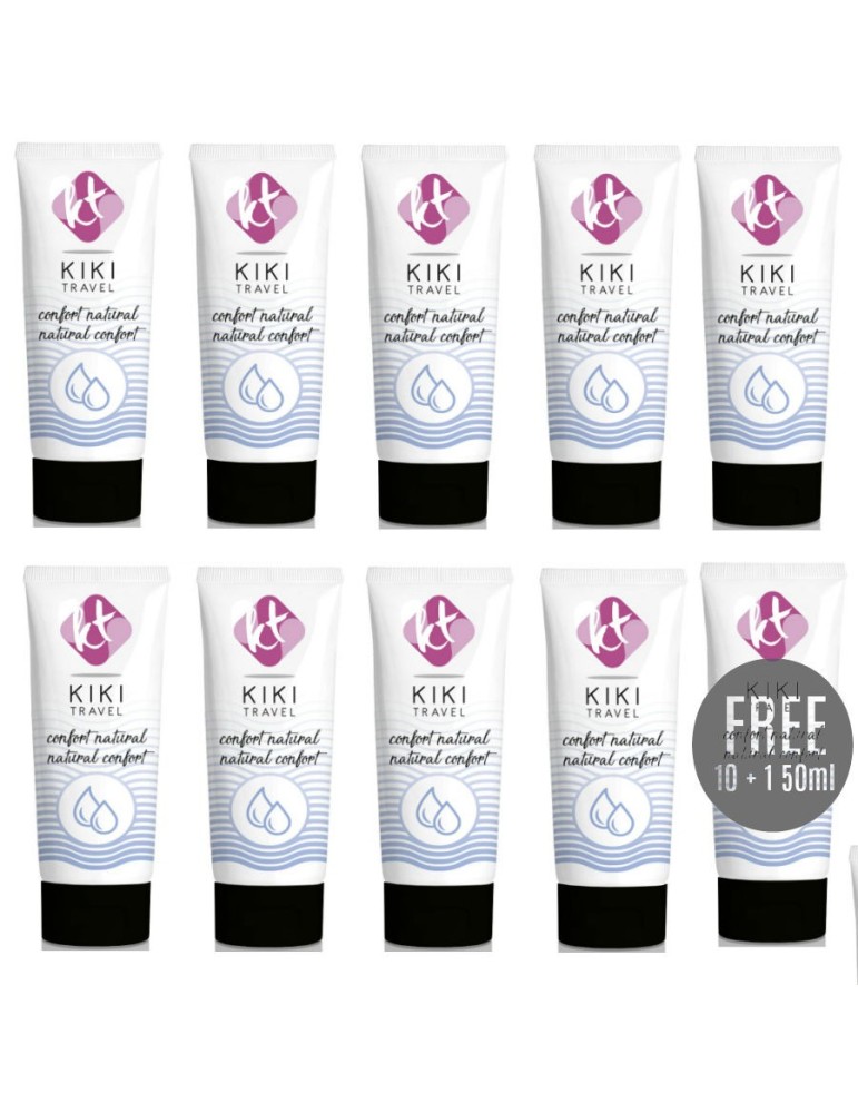 kikí travel gel glissant confort naturel 50 ml 10 + 1 gratuit