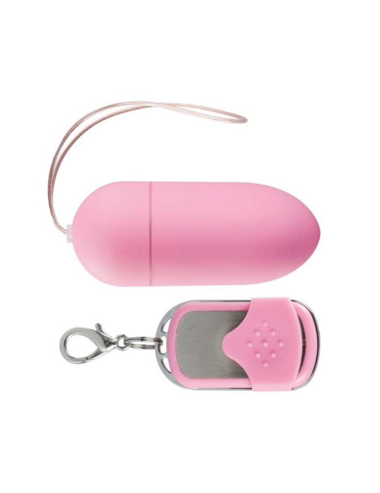 télécommande oeuf brillant i 10v rose