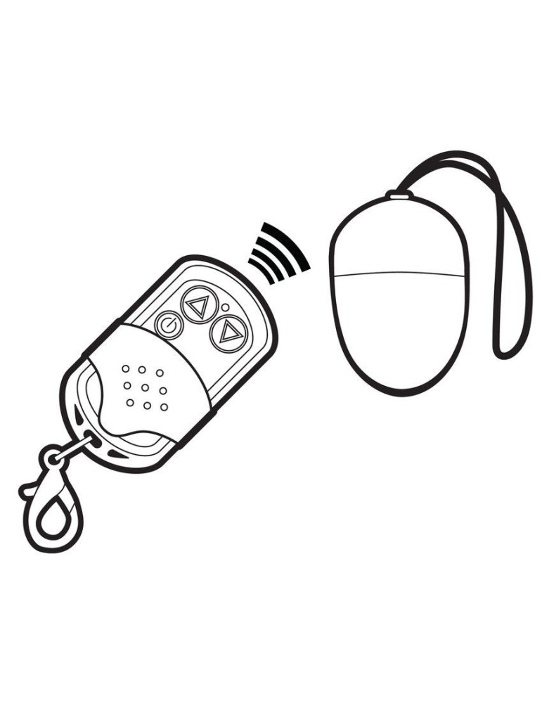 télécommande oeuf brillant ii 10v rose