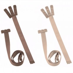 byebra adaptateur soutien-gorge dos ouvert beige et marron 3pcs