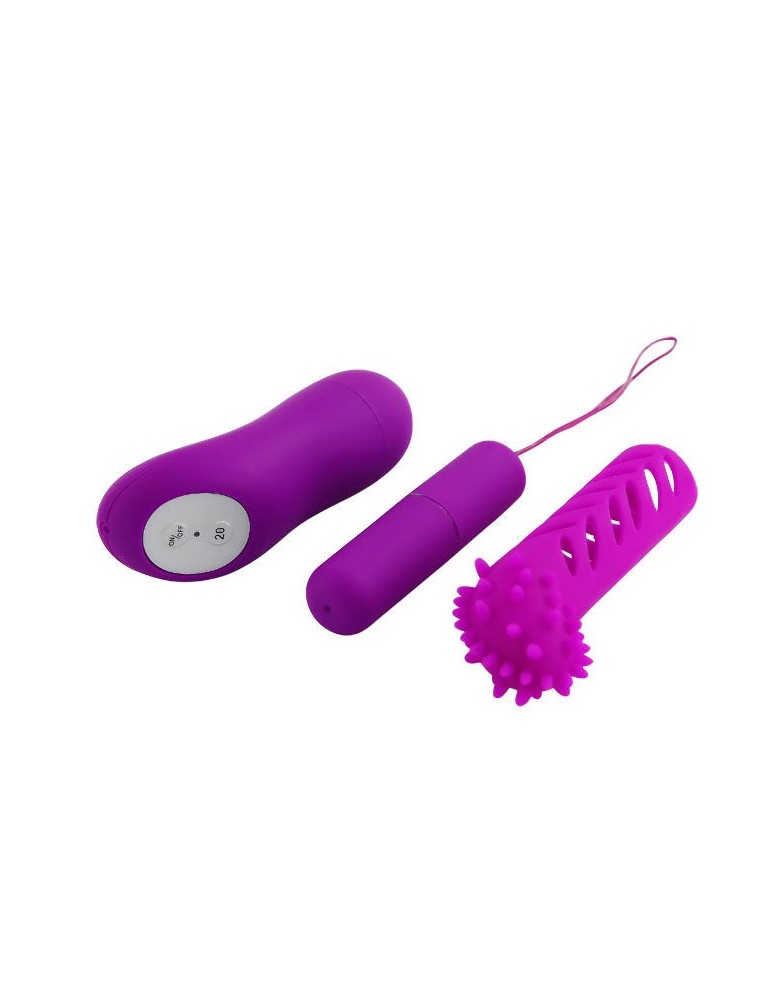 pretty love flirtation - balle avec manchon de stimulateur et contrôleur_5