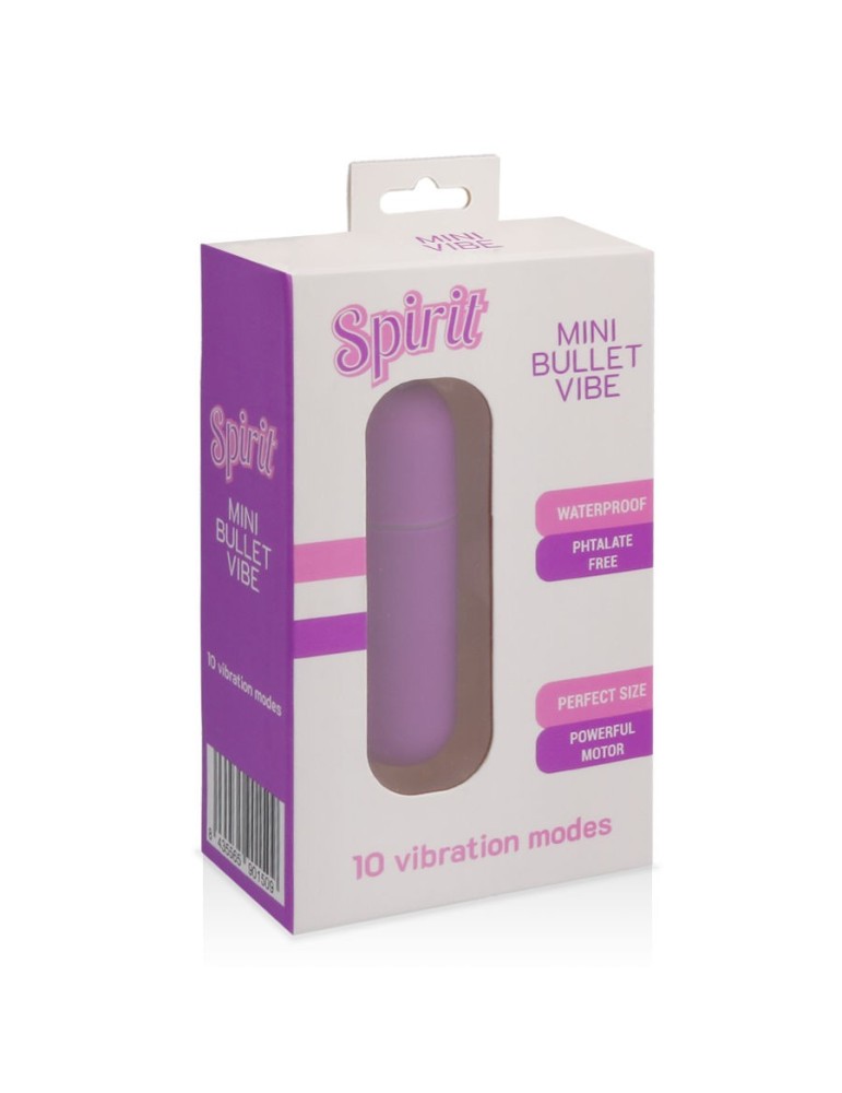 spirit bullet vibromasseur 10 vitesses lilas