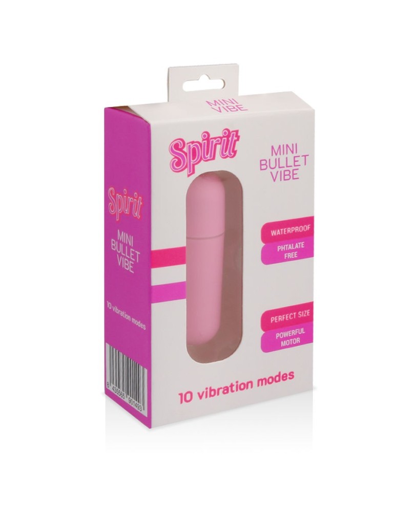 spirit bullet vibromasseur 10 vitesses rose