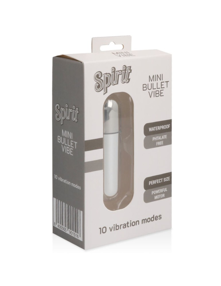 spirit bullet vibromasseur 10 vitesses argent_2