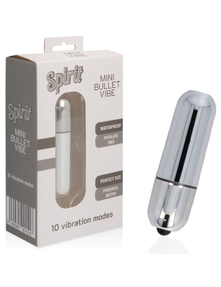 spirit bullet vibromasseur 10 vitesses argent_3