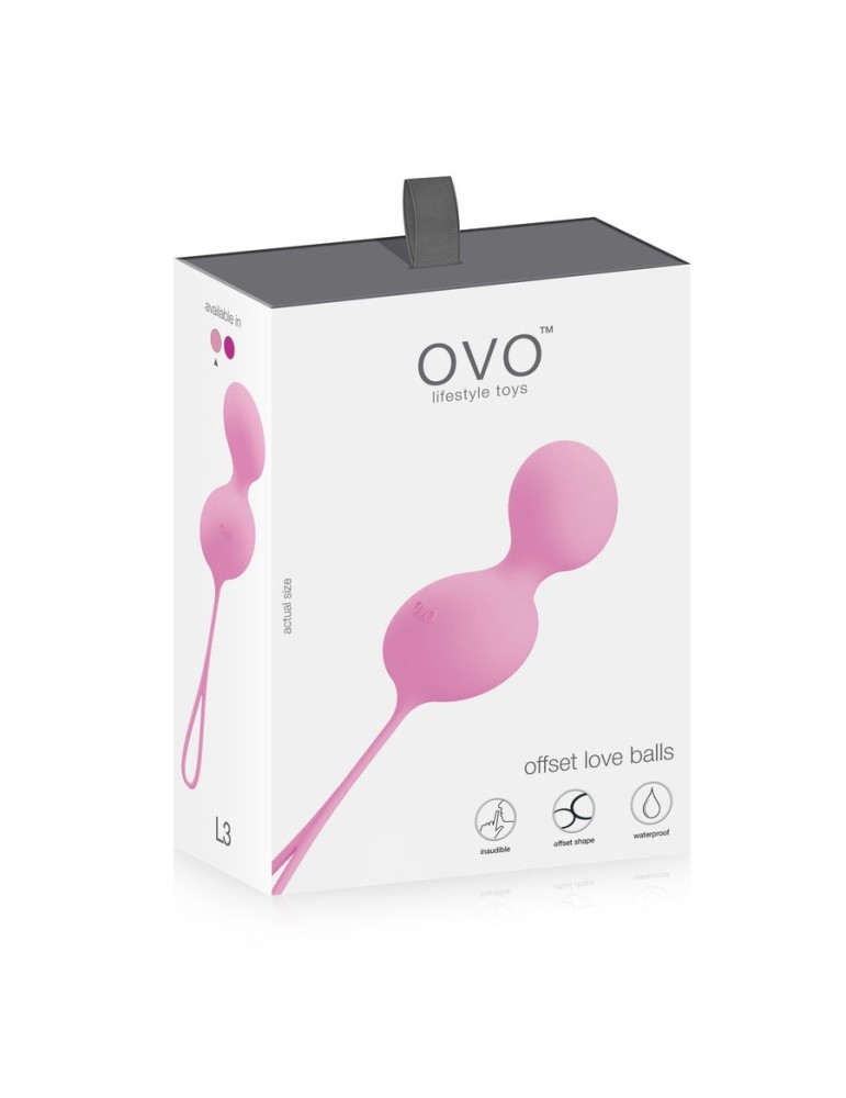 boule de porcelaine rose tendre ovo l3_5