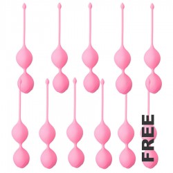 balles en silicone rose intense plevit fit 10 + 1 gratuit_3