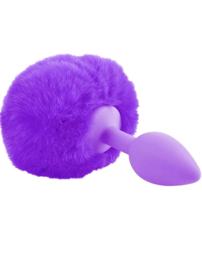 néon plug queue lapin lilas