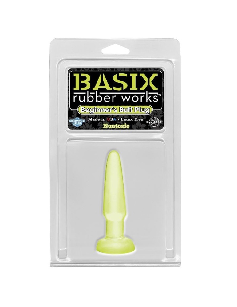 plug anal mini jelly basix 9 cm luminescent