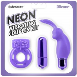kit de plaisir pour couples néon lilas