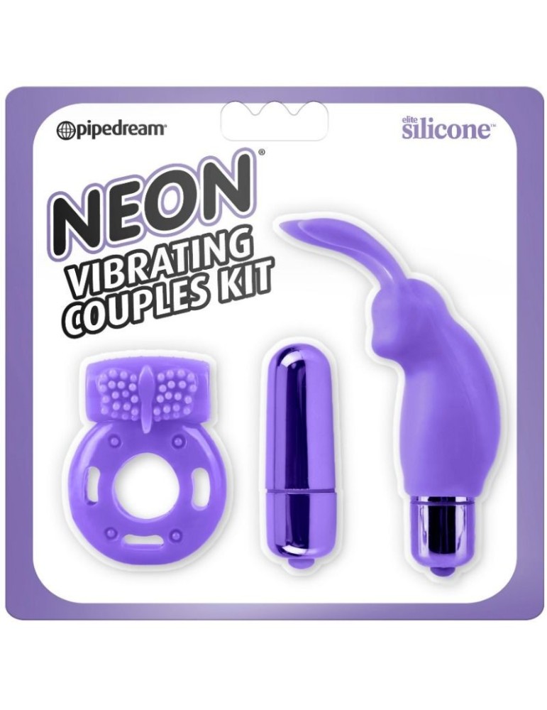 kit de plaisir pour couples néon lilas