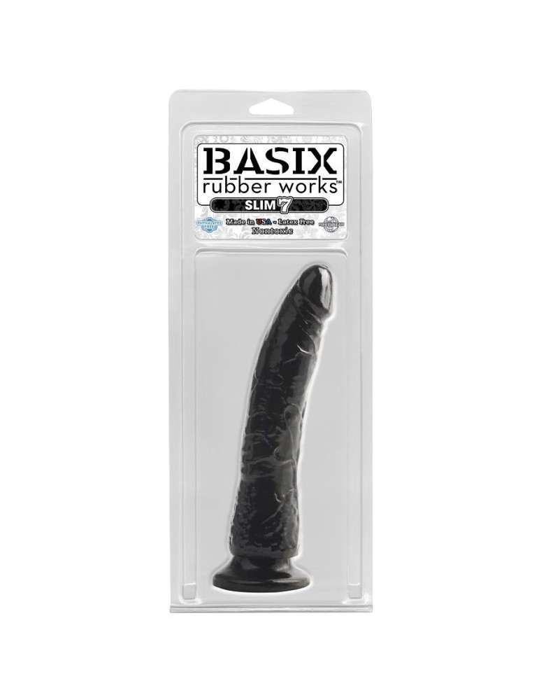 basix slim jelly penis 19 cm noir