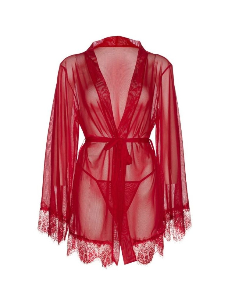 peignoir à manches évasées bordeaux leg avenue_4