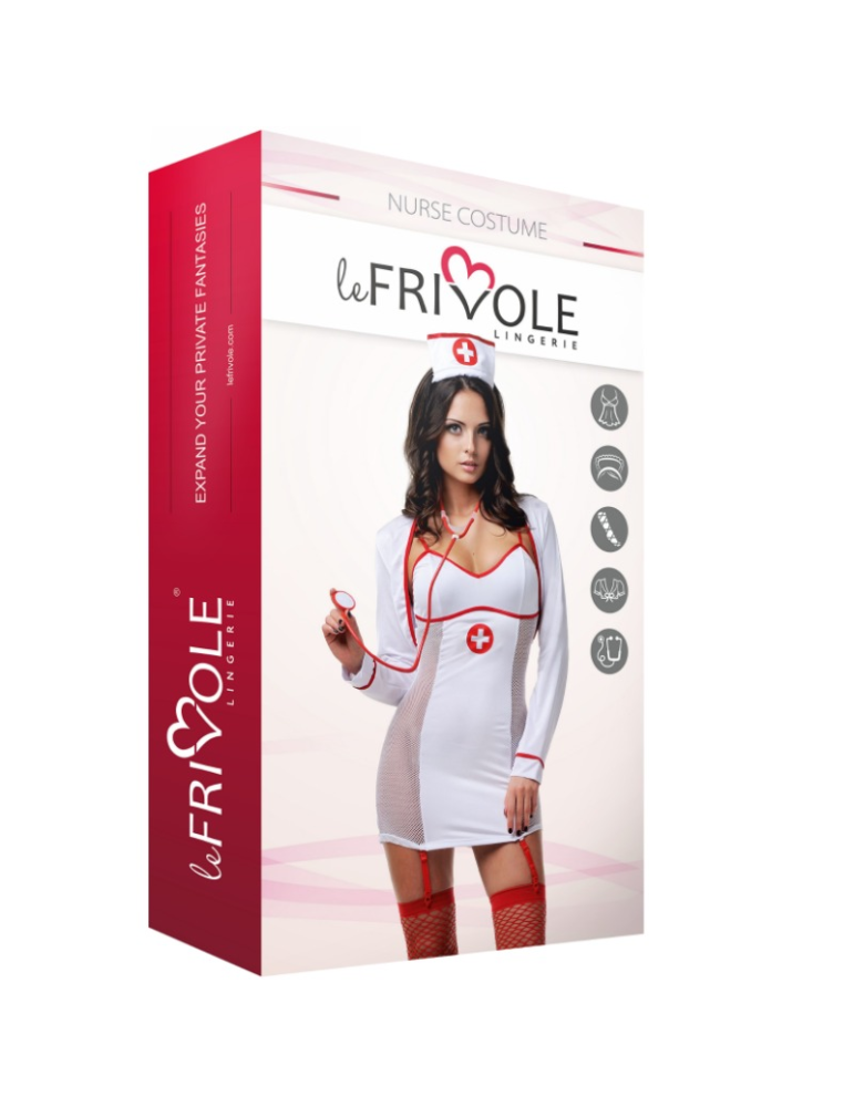 le frivole - 02796 costume d'infirmière 5 pièces