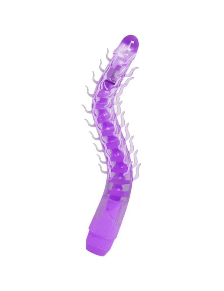 gode vibrant pliable flexi vibe spine sensuelle lilas 23,5 cm