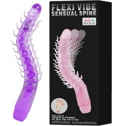 gode vibrant pliable flexi vibe spine sensuelle lilas 23,5 cm_3