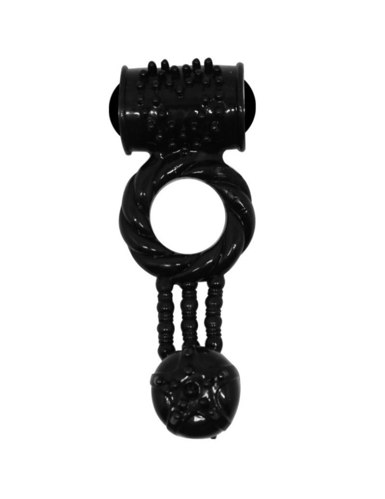 anneau vibrant anneau doux avec double stimulation