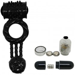 anneau vibrant anneau doux avec double stimulation_3