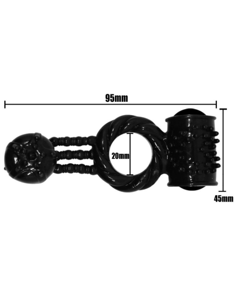 anneau vibrant anneau doux avec double stimulation_4